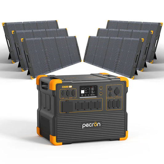 PECRON E3600LFP+4*300W Solar Panel +6*300W Solar Panel