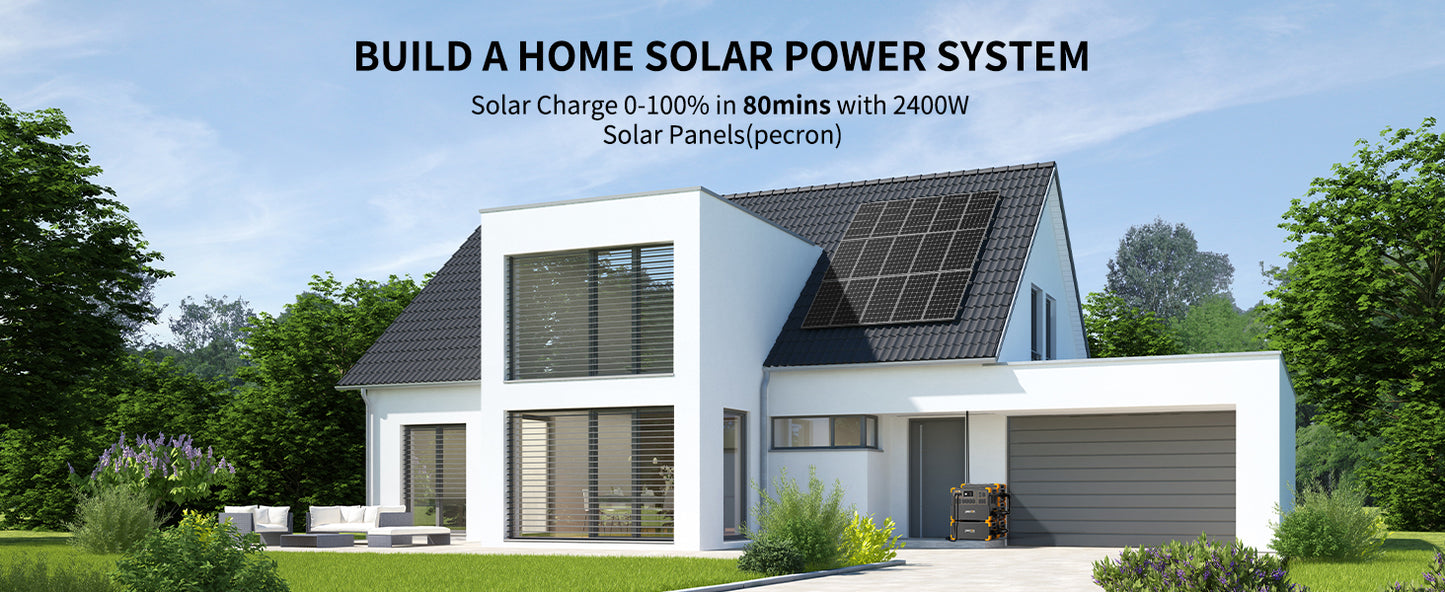 PECRON E3600LFP+Portable Power Station+ E3600LFP+2*EP3000-48V