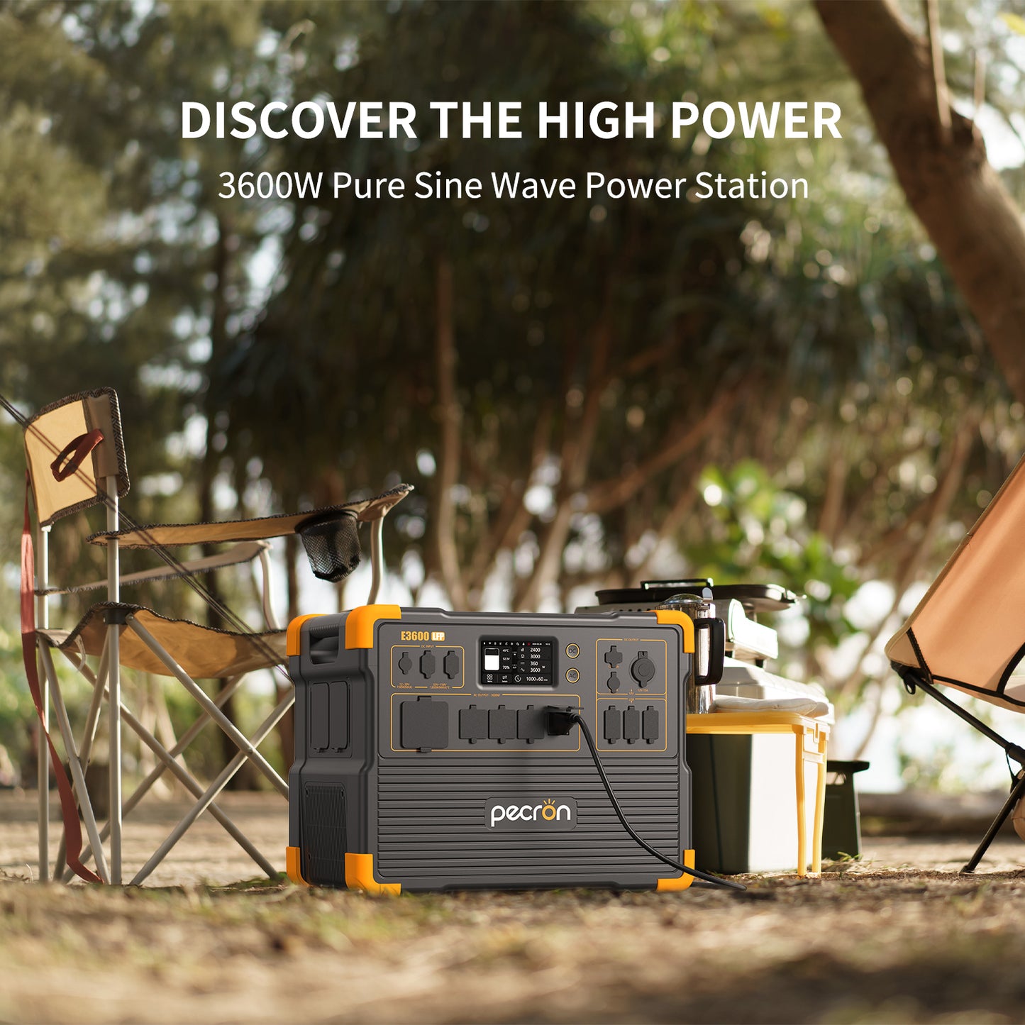 PECRON E3600LFP+Portable Power Station+ E3600LFP+2*EP3000-48V