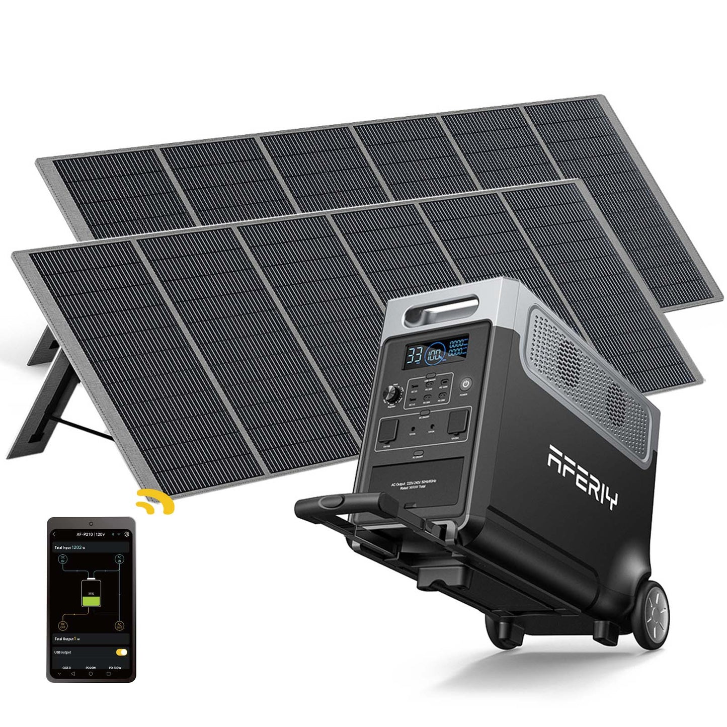 AFERIY P310 Portable Power Station 3600W Output, 7680Wh Capacity, APP