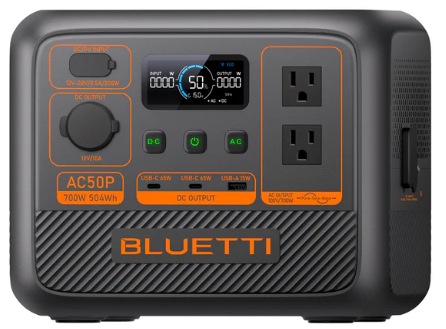 BLUETTI AC50P Portable Power Station 700W 504Wh
